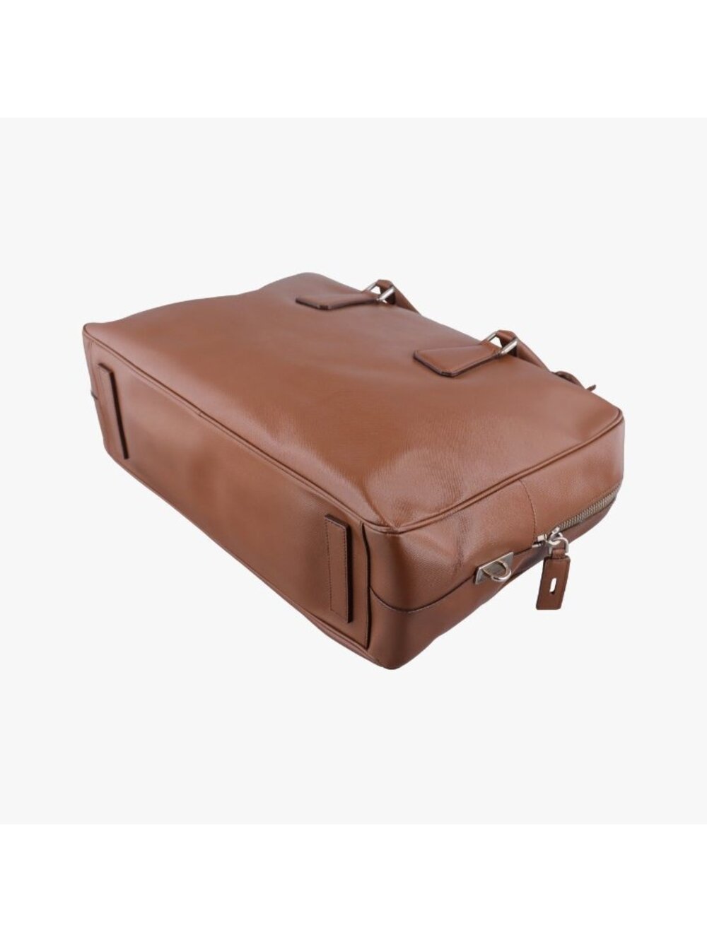 ★SOLD★ Prada Business Briefcase Brown Saffiano Leather - Picture 6 of 15
